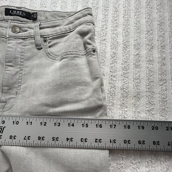 Lauren Ralph Lauren Womens Gray Skinny Ankle Jeans Size 6 High Waist Stretch - Picture 8 of 10